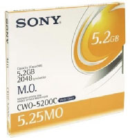 Sony MO Disk 5.2GB 5.25  WORM write once 1 pack (CWO5200C)